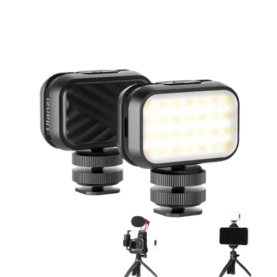 Ulanzi VL28 6500K Mini LED Video Light Rechargeable Camera Light Mod for GoPro 10 9 8 Compatible iPhone 13 12 Pro Photography