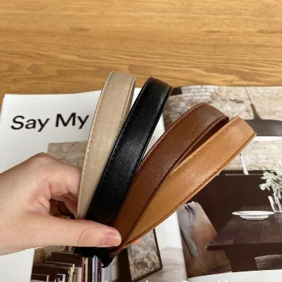 Korean Leather Vintage Headband High Quality New Personality Design Simple Fashion Hair Accessories
