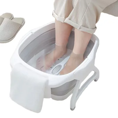 Bathroom Tub Foot Washing Machine Travel Foot Wash Folding Collapsible Plastic Bucket Foot Soaking Tub Home Spa Pedicures