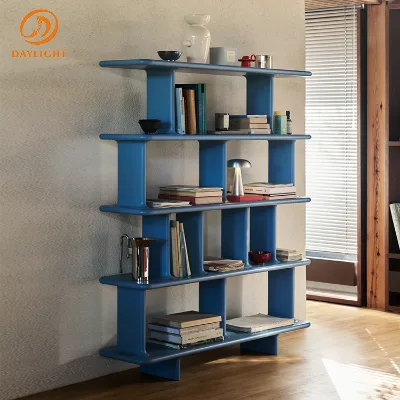 Nordic Solid Oak Wood Display Shelf Against the Wall for Living Room and Bedroom Floor Book Shelf