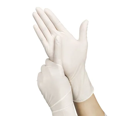 China Customized Comfortable Selling White Powder-Free Disposable Antibacterial Food Grade Chemical Resistant Household Gloves