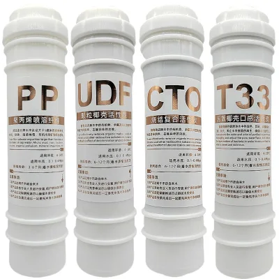 Korean-style Quick-connect Filter Element, PP/UDF/CTO/UF/T33 Five-stage Ultrafiltration