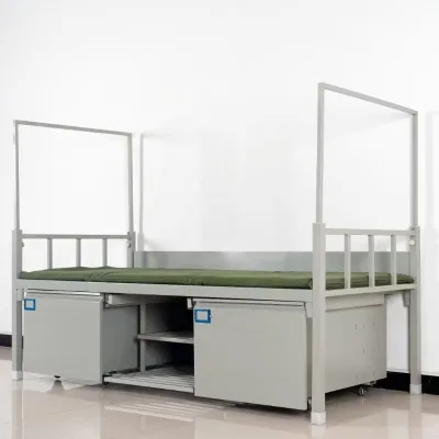 Cheap Used Sale Double Adjustable Bunk Bed with Desk and Drawers Modern Dormitory School Bedroom Furniture Metal Wood