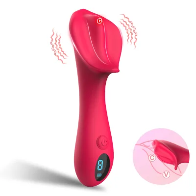 USB Rechargeable LED Display Sex Toy for Women Clitoral Stimulator Mini Vibrator Rose Clit Vibrator for Women