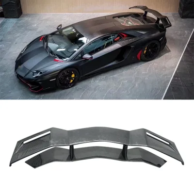For Lamborghini Aventador LP700 DT Style High Quality Real Carbon Fiber Rear Spoiler Rear Trunk Wing Car Parts