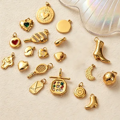 Interchangeable Lift love Heart Pendant Gold Extendable Optional Necklace Minimalist DIY Handcrafted Jewelry Findings Components