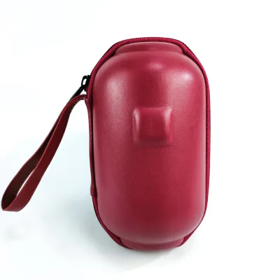 Customized Red Tea Cup case Portable Double Wall Portable Glass Coffee Protective EVA Case RED Drawstring Bag