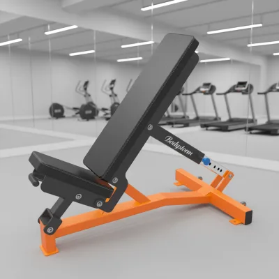 Commercial Gym Equipment Best Iron & Steel Tube Safety Adjustable Bench for Body Building