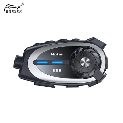 Customizable Language 500H Standby Time Motorcycle Helmet Driving Recorder Headset Intercom for 2 Riders 500M Intercom