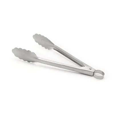 Hot Sale Whole Stainless Steel Food Tongs for Kitchen Cooking BBQ Grilling Serving Tongs for Salad Steak Buffet Food Clip Clamp