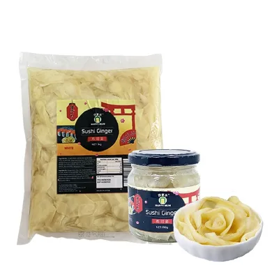JOLION 1 kg Bag Packaging Bulk Wholesale Cheap Price White Pickled Ginger for Sushi