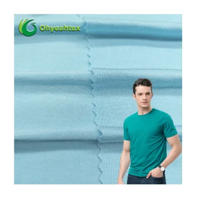 Breathable Digital Printing Lyocell 95% Bamboo Lyocell 5% Spandex Fabric for Tshirt