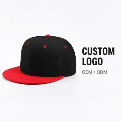 Waterproof Canvas Hip Hop Mesh Snapback Baseball Cap with Laser Cut Holes and Flat Bill for Adults