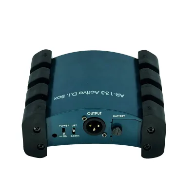XTUGA AR-133 Professional Audio Active DI Box Audio Directly Box for Stage Performance Recording Studio Guitar