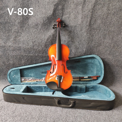 Wholesale OEM Popular Student Violin 3/4 Spruce Top Flamed Maple Violin With Case