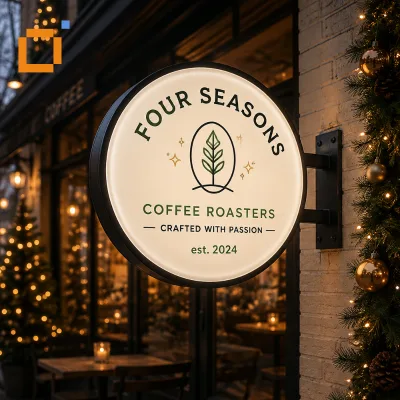 Custom Waterproof Blister LED Light Box Sign Hotel Outdoor Illuminated Signboard High Brightness Display Business Store Front