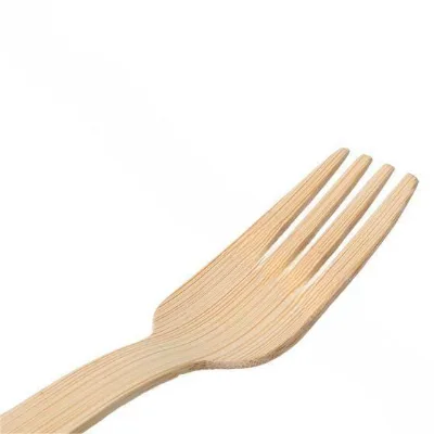 Custom Logo Eco-Friendly Biodegradable Bamboo Disposable Cutlery Modern Style Food Packaging