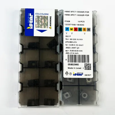 HUAZHICHUN 10pcs HM90 APCT 1 00302R-PDR External Turning Tool Aluminum Turning Insert Copper and Aluminum Processing