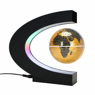 3 Inch Magnetic Rotating Globe Novelty C Shape Mova Moon Magnetic Floating Levitation Spinning Revolving Perpetual Motion Globe