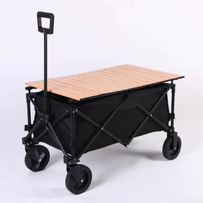 Customizable Folding Wagon Kid-Friendly & Waterproof with Large Wheels Durable OEM Support Camping Wagon