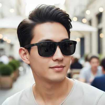 New Fashion Trendy Retro Classic Square Polarized UV400 Sunglasses Colorful Personality All-Match Driving Outdoor Men's