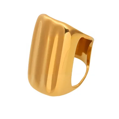 INS Style New Fashionable Cast Wide-faced Ring