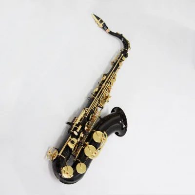 Cheap Tenor Saxophone Double Color Bb Tenor Saxophone Factory High Quality Black Body Gold Keys Tenor Saxophone