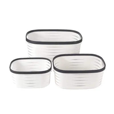 High Quality Durable Household Portable Bathroom Cheap Sundries Storage Basket with Handle