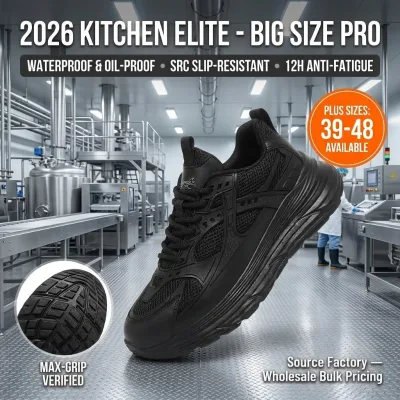 Orthopedic High Rebound Kitchen Clogs Large Size SRC Waterproof Oil Resistant Non-Slip Private Label Chef Work Shoes Comfort