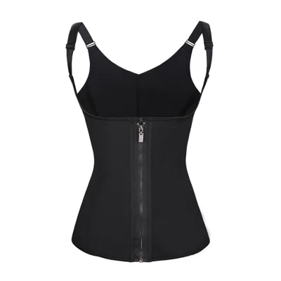 Custom Anti-Shake Chest Neoprene Workout Waist Trimmer Belt Slimming Belts Waist Trainer Vest Shaper With Zipper