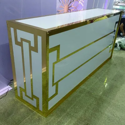 FSDKX Banquet Table and Bar Stand with Modern Design for Wedding Reception Bar Table