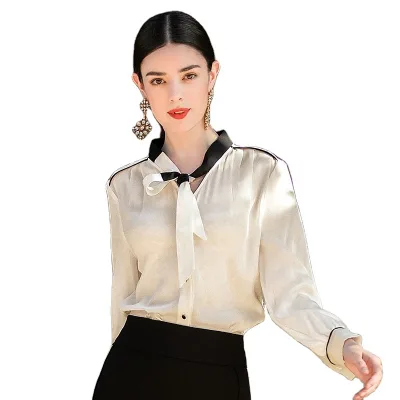 Elegant Women Plus Size Slim Fit Blouse Summer Button Woven Office Lady Fashionable Tops