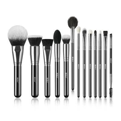 Premium Make up Brushes Set 14pcs Professional Large Powder Foundation Eyeshadow Cosmetic Natural Goat Hair Makeup Brush Set