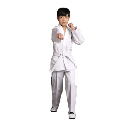 Factory Price Eco-Friendly Polyester Cotton Unisex Martial Arts Gi ITF Taekwondo Uniform