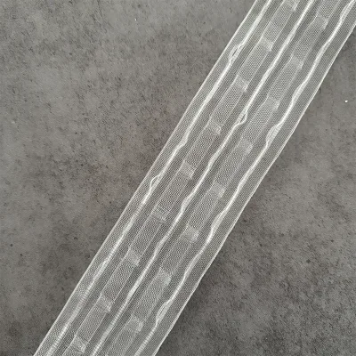 Wholesale High Quality 6CM Curtain Pleating Tape Transparent Ripple Fold Curtain Tape