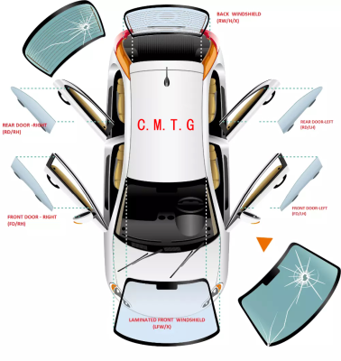 Auto Windshield  for Chevy  Rear Window Front Windscreen Door Glass