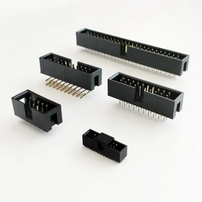 Customizable Gold Plated Pin Header Smt 16p 1x40 Straight Right Angle 1.27 1.0 2.0 2.0mm 1.27mm 2.54mm Idc Box Header Connector