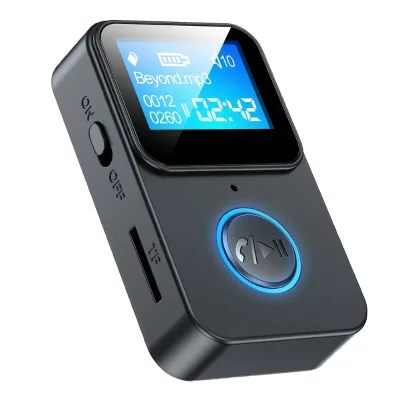 Plastic MP3 Player with 5.0 for AAC Support <2" Screen Remote Control Photo Taking AUX Call Battery Life <10 Hours