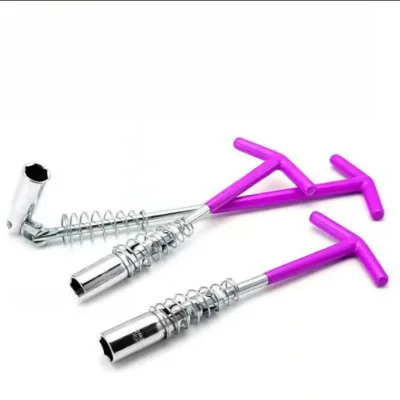 Universal T-shaped Spark Plug Wrench Socket Forged and Polished Vehicle Tools Automotive Socket Wrench