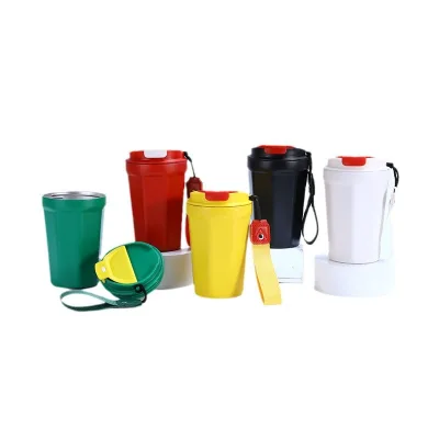 300ml/360ml/470ml Coffee Cups Stainless Steel Tumbler Insulation Flask with Straight Drink