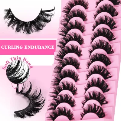 9-16mm 20d 50d Natural Soft Black Faux Mink Eyelash Cluster Kits Private Label Your Logo Cluster Lashes Wholesale