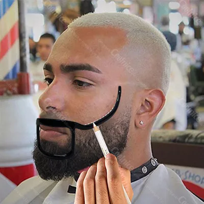 Silicone Men's Beard Shaping Beard Shaper Neckline Guide Easy Clean and Carry Out Beard Shaper High Quality  Tool