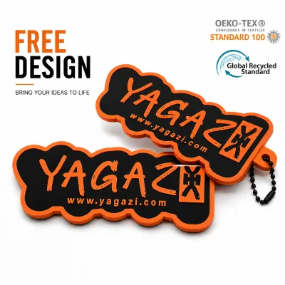 Custom Wholesale Factory Price Low MOQ 3D Soft PVC Keychain Rubber Keyring Custom Logo for Promotional Gift Brand