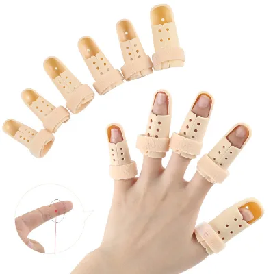 Wholesale Adjustable Finger Immobilizer Sports Finger Splint Brace Breathable Plastic Fingers Protector