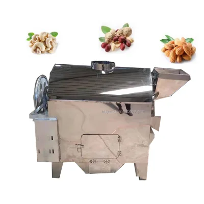 304 SS Coffee Roaster 100kg/hour Charcoal Gas Heating Drum Roaster HJ-29SS Peanut Roasting Machine