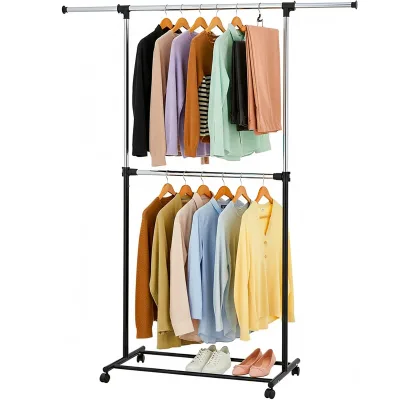 Portable Bedroom Folding Laundry Cloth Hanging Foldable Clothes Drying Rack Stand