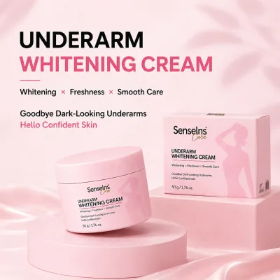 OEM Niacinamide Whitening Cream for Dark Underarms Brightens Dull Skin Tea Tree Essential Oil Armpit Whitening Cream for Women