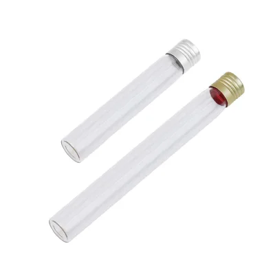 Food Grade Heat Resistance Beer Glass Test Tubes with Lid Black Screw Cap
