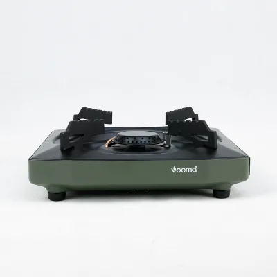 Practical Green Portable Storage Spilt Gas Stove Perfect Outdoor Cooking Equipment for Travel and Camping