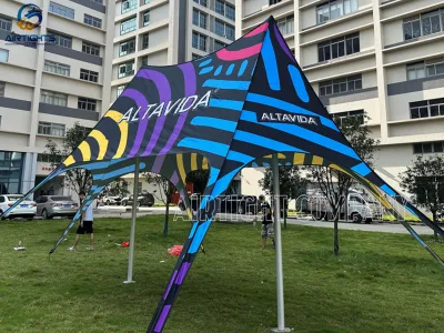 Customized Printing Star Shaped Camping Tent Outdoor Events Star Spider Tent for Glamping